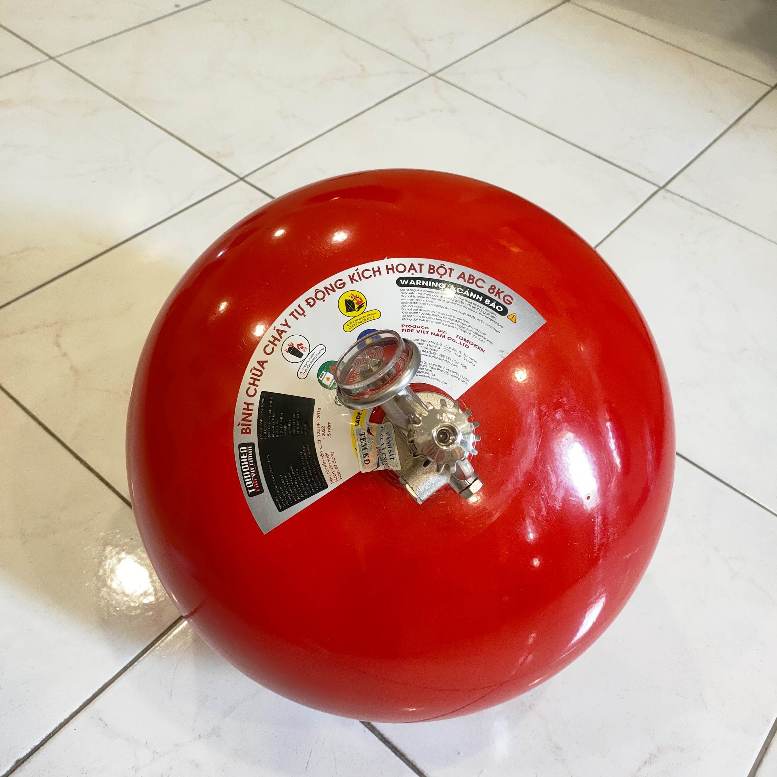 Bình chữa cháy tự động Tomoken 8kg